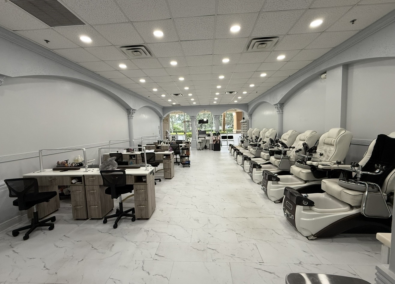Pink Nails and Spa salon interior